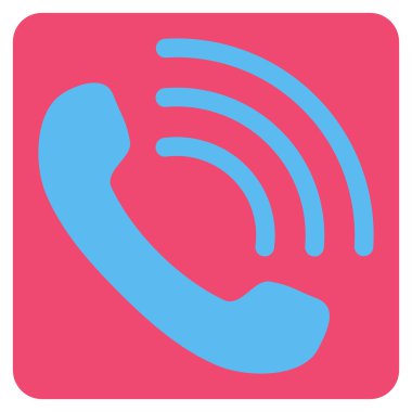 Telefon görüşmesi düz vektör piktogram