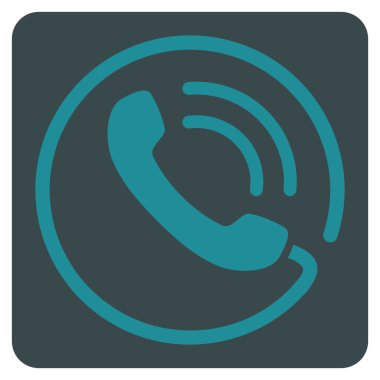 Telefon Görüşmesi Düz Vektör Sembolü