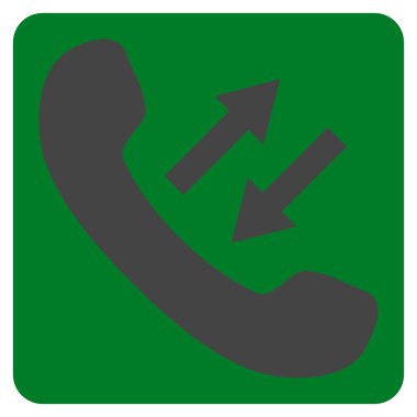 Telefon Konuşma Düz Vektör Sembolü