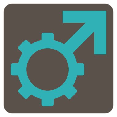 Teknolojik Potence Flat Vector Symbol