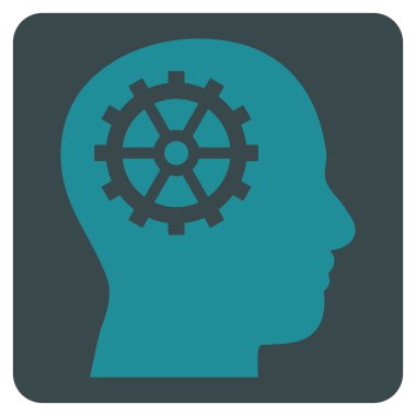 Akıl Düz Vektör Simgesi