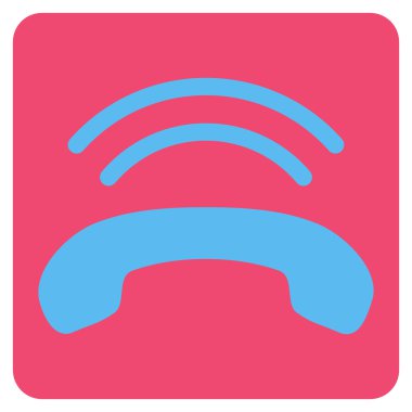 Telefon Zili Düz Vektör Simgesi