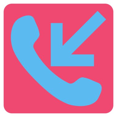 Gelen arama düz vektör simgesi