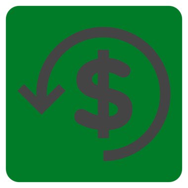 Düz vektör simge iade