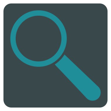 Arama aracı düz vektör simgesi