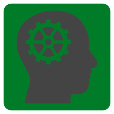 Akıl Düz Vektör Simgesi