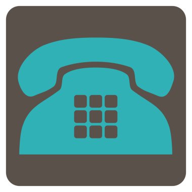 Sesi telefon düz vektör piktogram