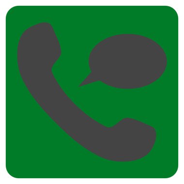 Telefon Mesajı Düz Vektör Sembolü