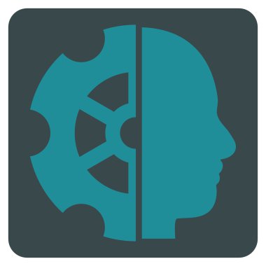 Akıl Düz Vektör Simgesi