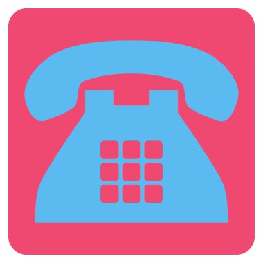 Sesi telefon düz vektör piktogram