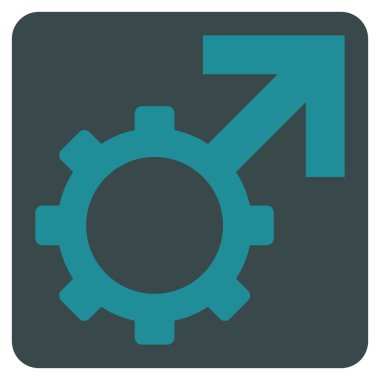 Teknolojik Potence Flat Vector Symbol