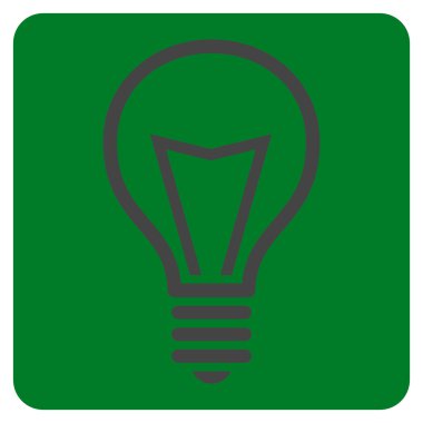 Lamba ampul düz vektör simgesi