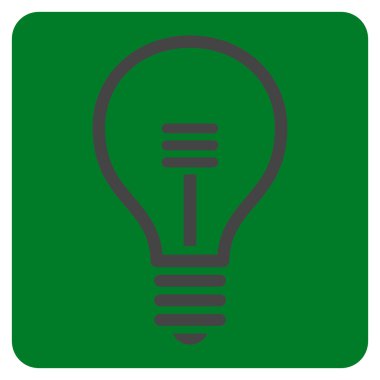 Lamba ampul düz vektör piktogram