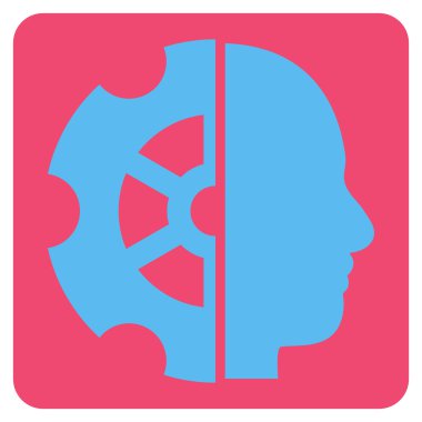 Akıl düz vektör piktogram