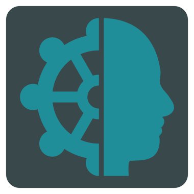 Akıl Düz Vektör Sembolü