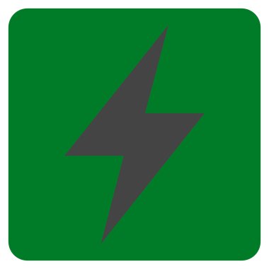 Elektrik Strike düz vektör piktogram