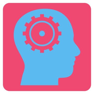 Akıl düz vektör piktogram