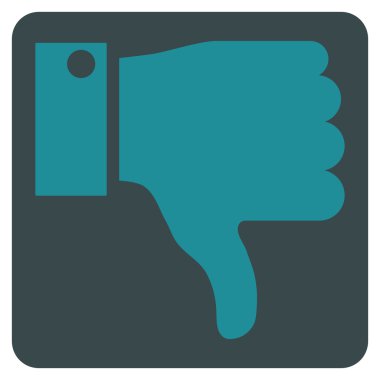 Başparmak düz vektör piktogram