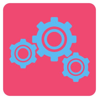 dişliler düz vektör simgesi