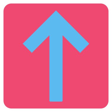 Yukarı Ok Düz Vektör Sembolü