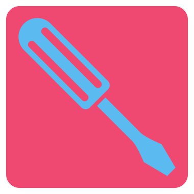 Tornavida düz vektör piktogram