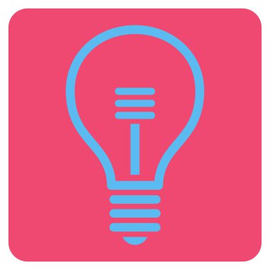 Lamba ampul düz vektör simgesi