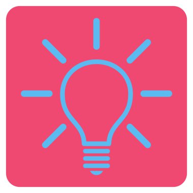 Ampul Düz Vektör Simgesi