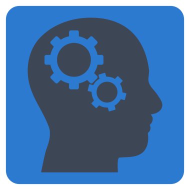 Beyin Dişlileri Düz Vektör Simgesi