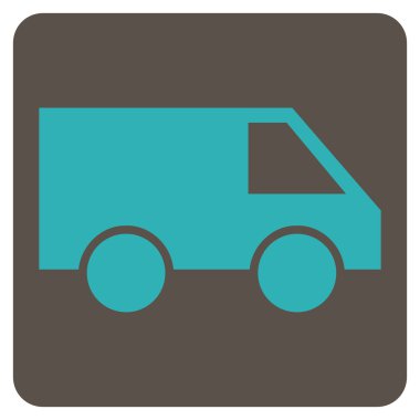 Van düz vektör piktogram