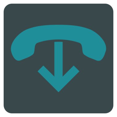 Telefon Asma Düz Vektör Sembolü