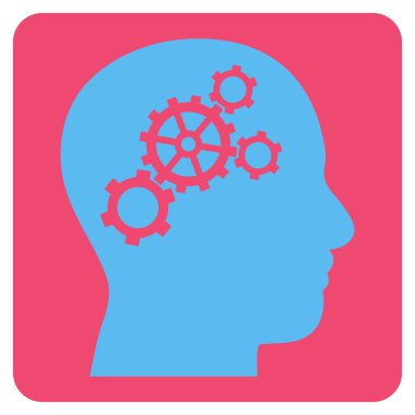 Beyin Dişlileri Düz Vektör Sembolü