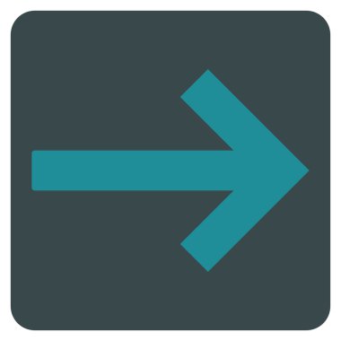 Sağ ok düz vektör simgesi