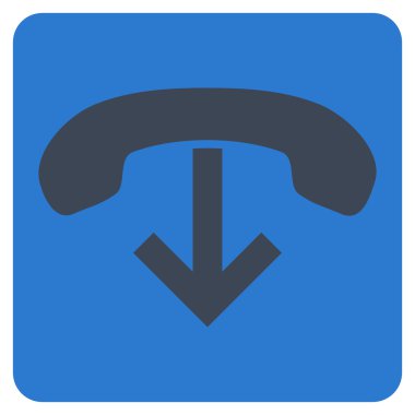 Telefon Asma Düz Vektör Simgesi