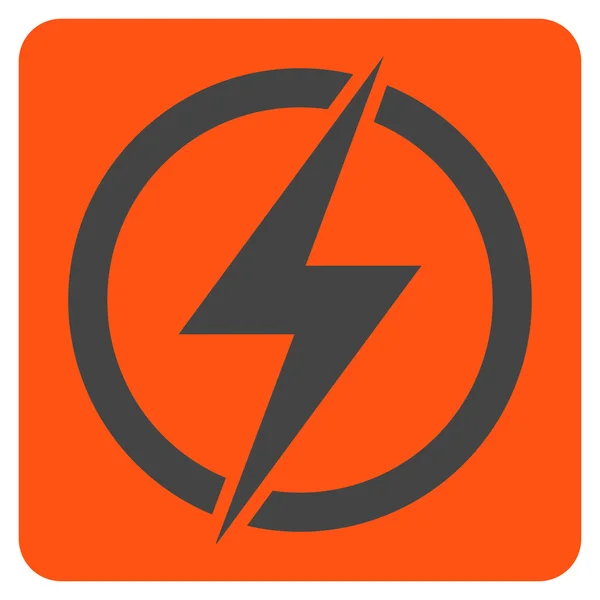 Elektriciteit plat vector symbool — Stockvector
