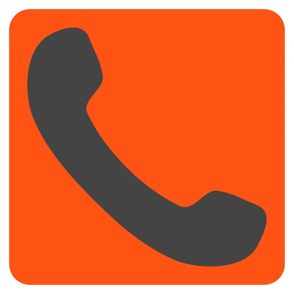 Receptor de telefone Flat Vector Icon — Vetor de Stock