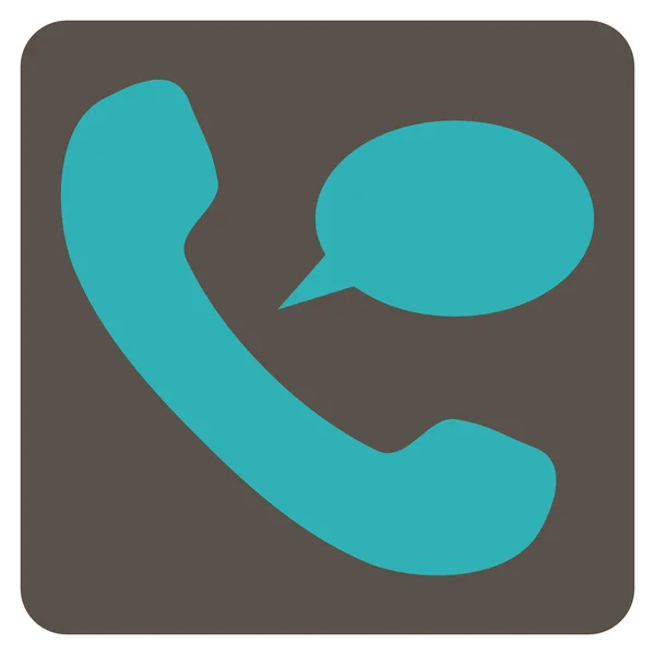 Telefone Mensagem Flat Vector Icon —  Vetores de Stock