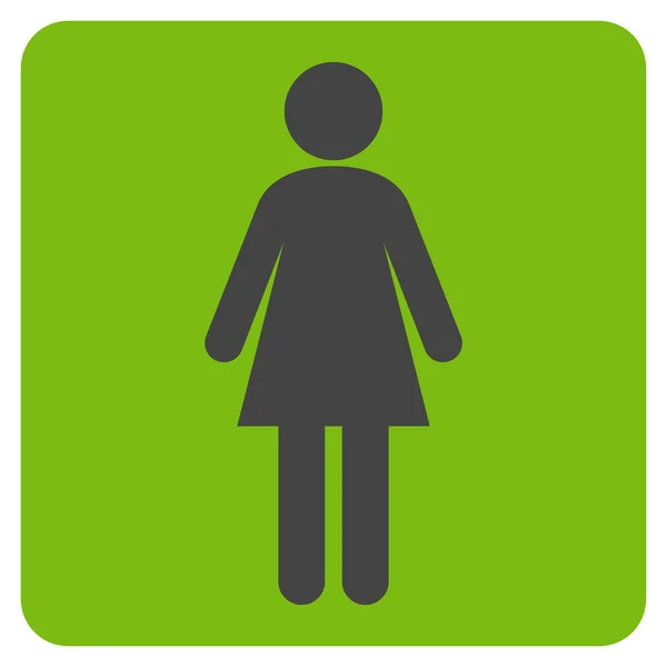 Simbol Vektor Datar Wanita - Stok Vektor