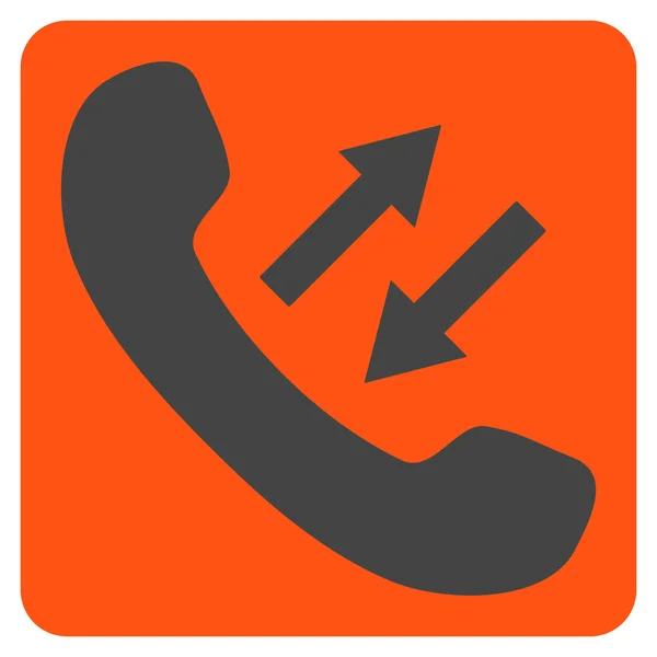 Telefoon praten plat Vector Pictogram — Stockvector