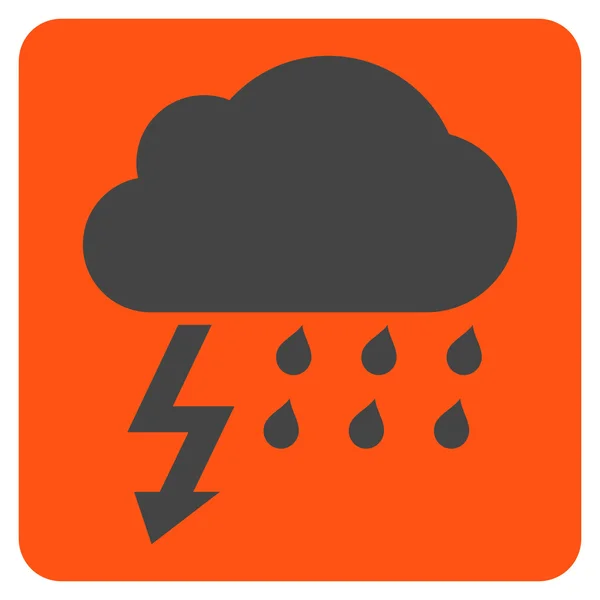 Thunderstorm Flat Vector Icon