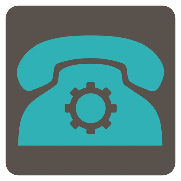 Phone Settings Flat Vector Icon — Stock Vector