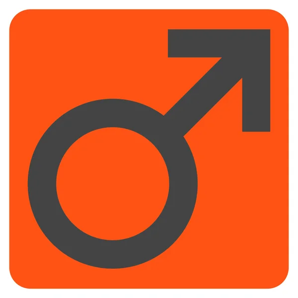 Αρσενικό σύμβολο εικονίδιο επίπεδη διάνυσμα — Διανυσματικό Αρχείο