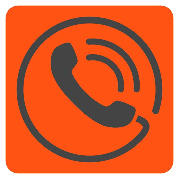 Telefon Çağrısı Düz Vektör Simgesi — Stok Vektör