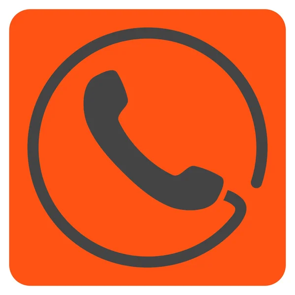 Telefoon plat vector symbool — Stockvector