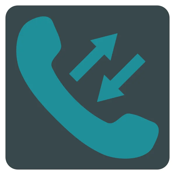 Telefon Konuşma Düz Vektör Sembolü — Stok Vektör