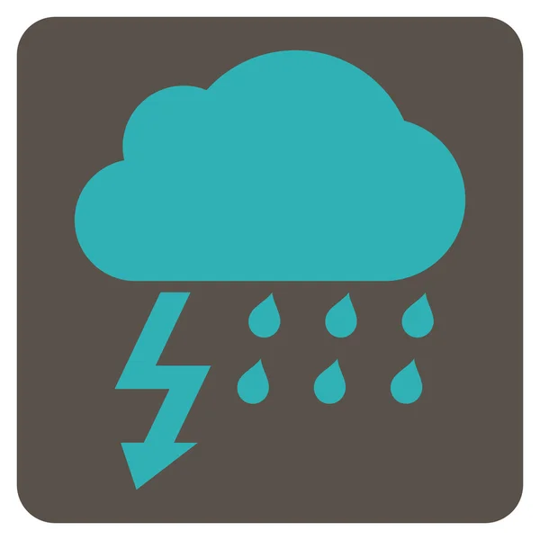 Thunderstorm Flat Vector Icon