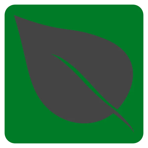 Pictogramme vectoriel plat de feuille de plante — Image vectorielle