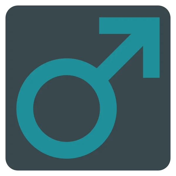 Αρσενικό σύμβολο επίπεδη διάνυσμα εικονόγραμμα — Διανυσματικό Αρχείο