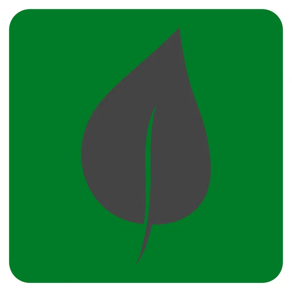 Planta hoja plana Vector icono — Vector de stock