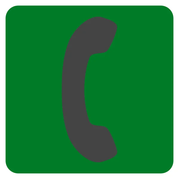 Telefoon ontvanger plat vector symbool — Stockvector