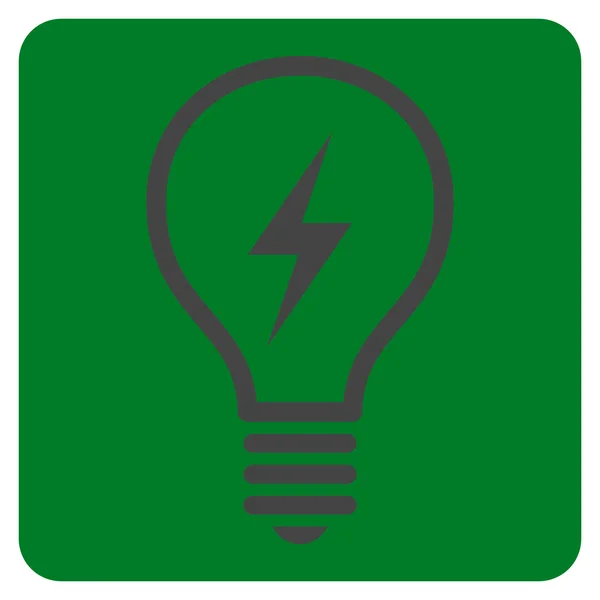 Lampadina elettrica Vettore piatto Simbolo — Vettoriale Stock
